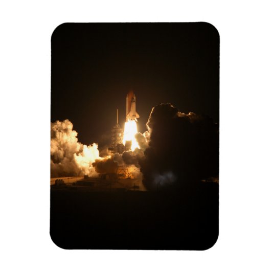 Space Shuttle Earth Orbital Spacecraft Night Canva Magneet (Verticaal)