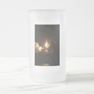 Space Shuttle Earth Orbital Spacecraft Night Canva Matglas Bierpul