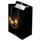 Space Shuttle Earth Orbital Spacecraft Night Canva Medium Cadeauzakje (Voorkant Gekanteld)