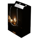 Space Shuttle Earth Orbital Spacecraft Night Canva Medium Cadeauzakje (Achterkant Gekanteld)