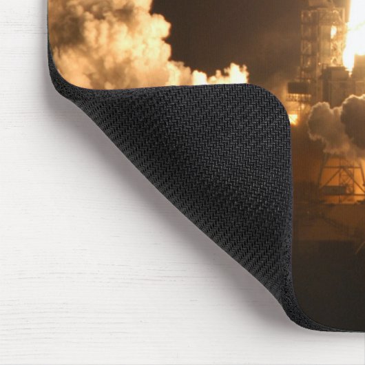 Space Shuttle Earth Orbital Spacecraft Night Canva Muismat (Hoek)