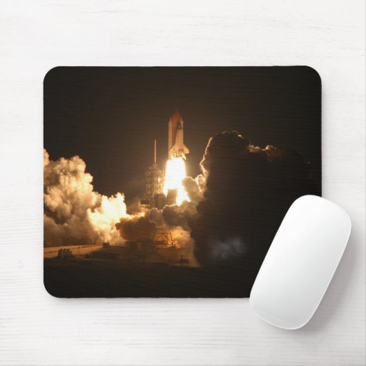 Space Shuttle Earth Orbital Spacecraft Night Canva Muismat (Met muis)