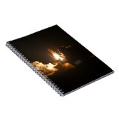 Space Shuttle Earth Orbital Spacecraft Night Canva Notitieboek (Rechterzijde)