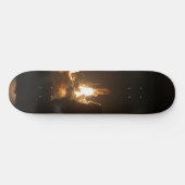 Space Shuttle Earth Orbital Spacecraft Night Canva Persoonlijk Skateboard (Horizontaal)