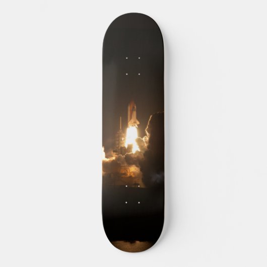 Space Shuttle Earth Orbital Spacecraft Night Canva Persoonlijk Skateboard (Voorkant)