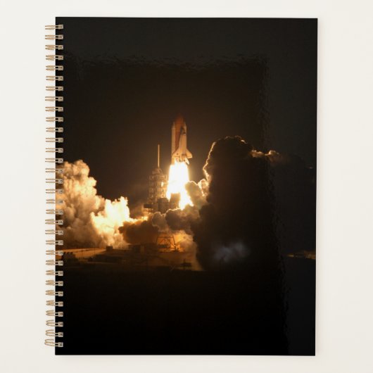 Space Shuttle Earth Orbital Spacecraft Night Canva Planner (Voorkant)