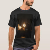 Space Shuttle Earth Orbital Spacecraft Night Canva T-shirt (Voorkant)