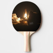 Space Shuttle Earth Orbital Spacecraft Night Canva Tafeltennisbatje (Voorkant)