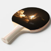 Space Shuttle Earth Orbital Spacecraft Night Canva Tafeltennisbatje (Voorkant Gekanteld)