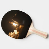 Space Shuttle Earth Orbital Spacecraft Night Canva Tafeltennisbatje (Zijkant)