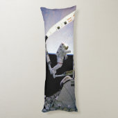 Space Shuttle en Astronaut Lichaamskussen (Achterkant (Verticaal))