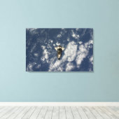 Space Shuttle Endeavor 10 Canvas Afdruk (Insitu (Houten vloer))