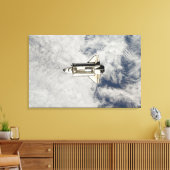 Space Shuttle Endeavor 12 Canvas Afdruk (Insitu (Woonkamer))