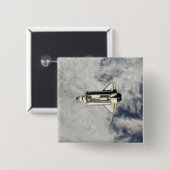 Space Shuttle Endeavor 12 Vierkante Button 5,1 Cm (Voorkant /achterkant)