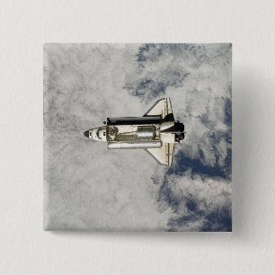 Space Shuttle Endeavor 12 Vierkante Button 5,1 Cm