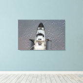 Space Shuttle Endeavor 14 Canvas Afdruk (Insitu (Houten vloer))