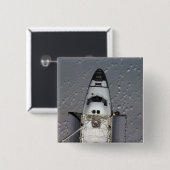 Space Shuttle Endeavor 14 Vierkante Button 5,1 Cm (Voorkant /achterkant)