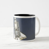 Space Shuttle Endeavor 15 Tweekleurige Koffiemok (Voorkant rechts)