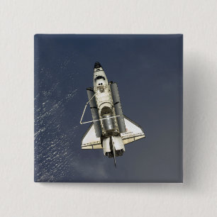 Space Shuttle Endeavor 15 Vierkante Button 5,1 Cm