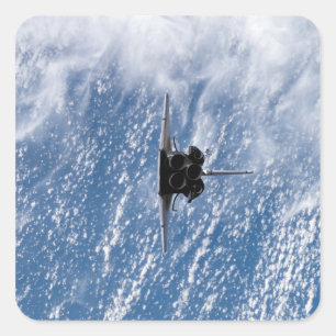 Space Shuttle Endeavor 18 Vierkante Sticker