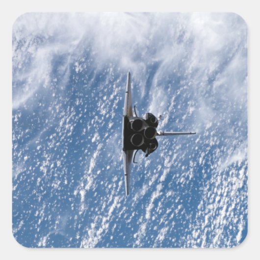 Space Shuttle Endeavor 18 Vierkante Sticker (Voorkant)