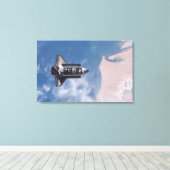 Space Shuttle Endeavor 19 Canvas Afdruk (Insitu (Houten vloer))
