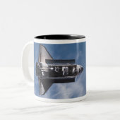Space Shuttle Endeavor 19 Tweekleurige Koffiemok (Voorkant links)
