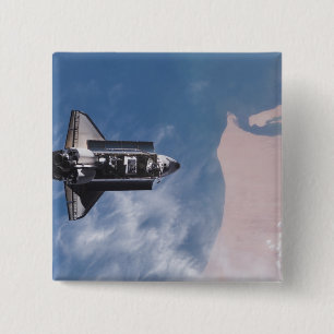 Space Shuttle Endeavor 19 Vierkante Button 5,1 Cm