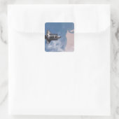 Space Shuttle Endeavor 19 Vierkante Sticker (Tas)