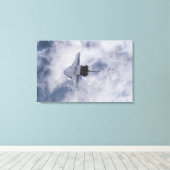 Space Shuttle Endeavor 21 Canvas Afdruk (Insitu (Houten vloer))