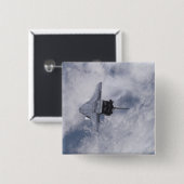 Space Shuttle Endeavor 21 Vierkante Button 5,1 Cm (Voorkant /achterkant)