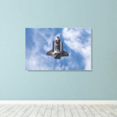Space Shuttle Endeavor 22 Canvas Afdruk (Insitu (Houten vloer))