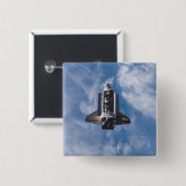 Space Shuttle Endeavor 22 Vierkante Button 5,1 Cm (Voorkant /achterkant)
