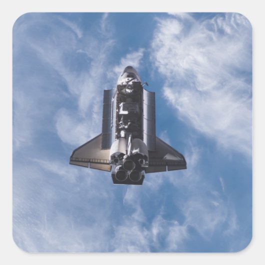 Space Shuttle Endeavor 22 Vierkante Sticker (Voorkant)