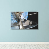 Space Shuttle Endeavor 23 Canvas Afdruk (Insitu (Houten vloer))