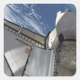 Space Shuttle Endeavor 25 Vierkante Sticker