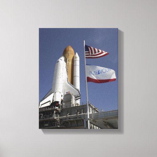 Space Shuttle Endeavor 2 Canvas Afdruk (Voorkant)