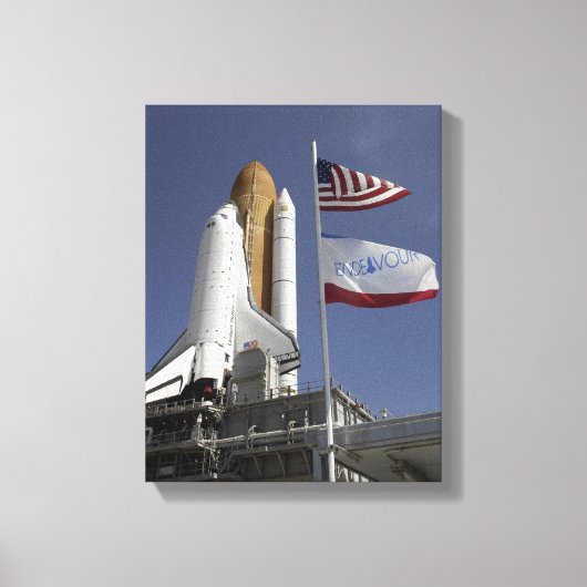 Space Shuttle Endeavor 2 Canvas Afdruk (Voorkant)