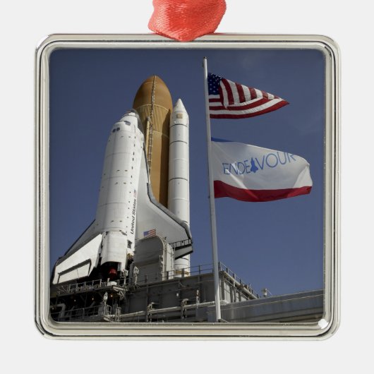 Space Shuttle Endeavor 2 Metalen Ornament (Voorkant)