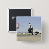 Space Shuttle Endeavor 4 Vierkante Button 5,1 Cm (Voorkant /achterkant)