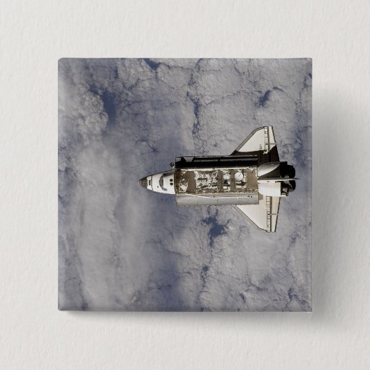 Space Shuttle Endeavor 6 Vierkante Button 5,1 Cm (Voorkant)