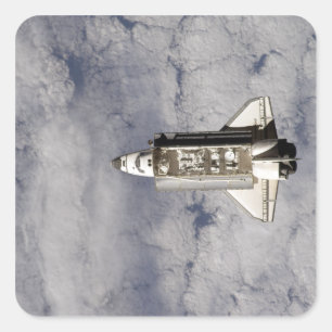 Space Shuttle Endeavor 6 Vierkante Sticker