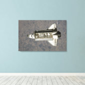 Space Shuttle Endeavor 7 Canvas Afdruk (Insitu (Houten vloer))