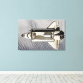 Space Shuttle Endeavor 9 Canvas Afdruk (Insitu (Houten vloer))