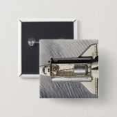 Space Shuttle Endeavor 9 Vierkante Button 5,1 Cm (Voorkant /achterkant)