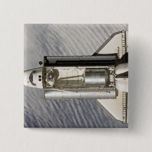 Space Shuttle Endeavor 9 Vierkante Button 5,1 Cm