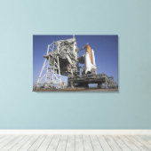 Space shuttle Endeavor Canvas Afdruk (Insitu (Houten vloer))