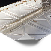 Space Shuttle Endeavor die is gekoppeld aan de ISS Poster (Hoek)