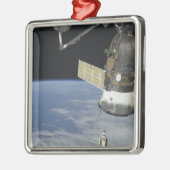 Space shuttle Endeavor, een Soyuz ruimtevaartuig Metalen Ornament (Links)