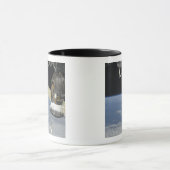 Space shuttle Endeavor, een Soyuz ruimtevaartuig Mok (Midden)